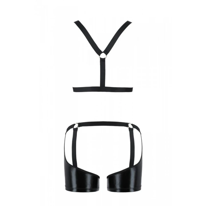 Zestaw erotyczny Oeko-Tex CASMIR MEN - stringi XXL/XXXL + harness, komfortowy i bez uczuleń