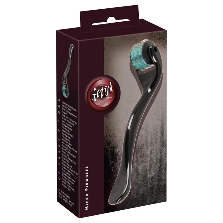 Mikroskalowany pinwheel Fetish Collection, stal nierdzewna, 13,4 cm, 250 kolców
