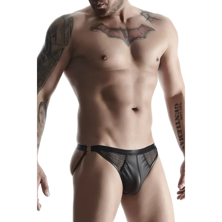 Jockstrap męski REGNES FETISH PLANET z otwartym tyłem, elastyczne wstawki, rozmiar XL