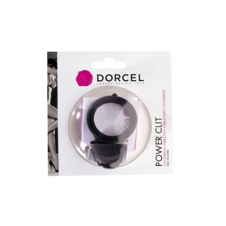 Pierścień erekcyjny Dorcel Power Clit, silikonowy, z wibracjami, wodoodporny
