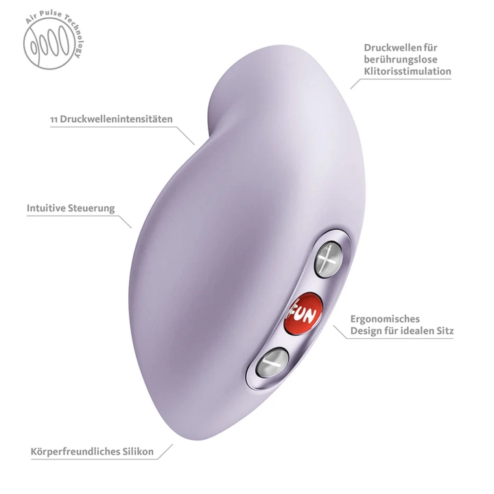 Stymulator łechtaczki Gaia Lavender – 11 programów, IPX7, ładowanie USB-C