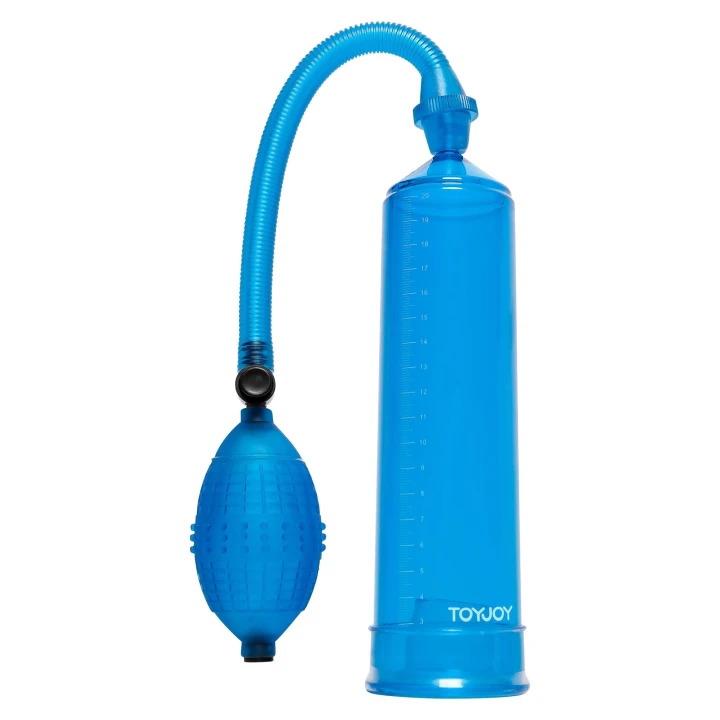 Pompka do penisa Toy Joy POWER PUMP BLUE, PVC, średnica 5.5 cm, regulacja ciśnienia