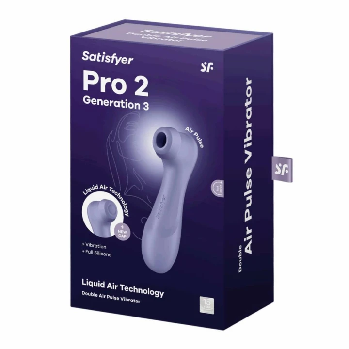 Stymulator łechtaczki Satisfyer Pro 2 Gen 3, technologia Liquid Air, 12 programów wibracji