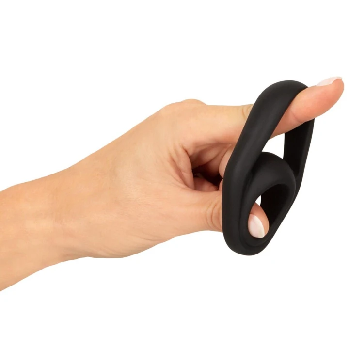 Pierścień na penisa i jądra Erecto, 2,1 cm, silikon, elegancki morski design