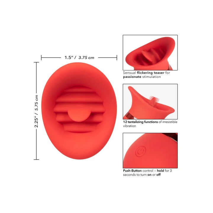 Masażer intymny French Kiss Sweet Talker, silikonowy, wodoodporny, 12 funkcji wibracji