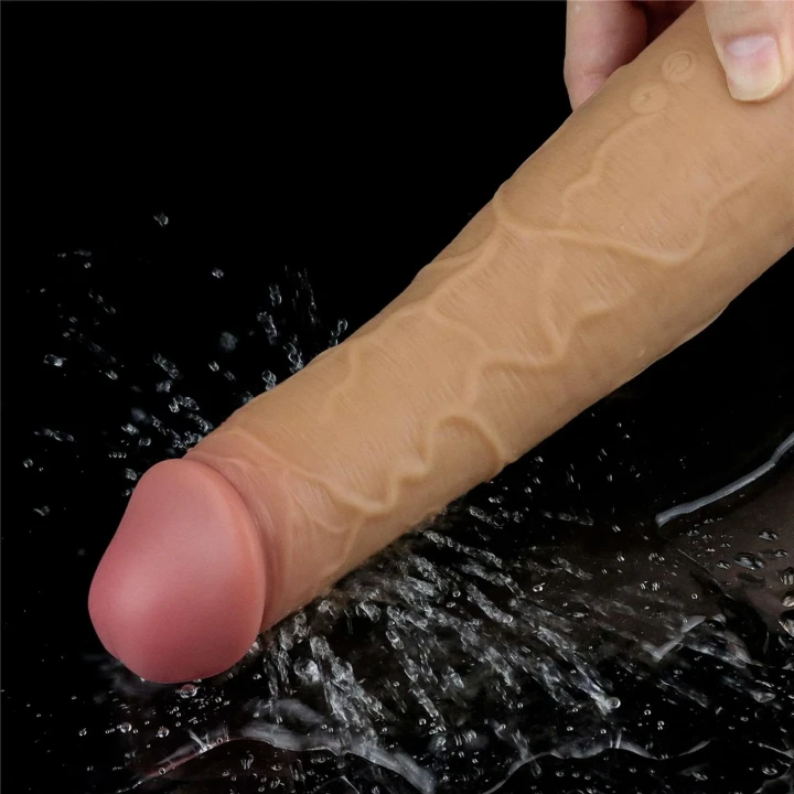 Dildo Lovetoy 8 cali, wibrujący, podwójnie warstwowy silikon, wodoodporny