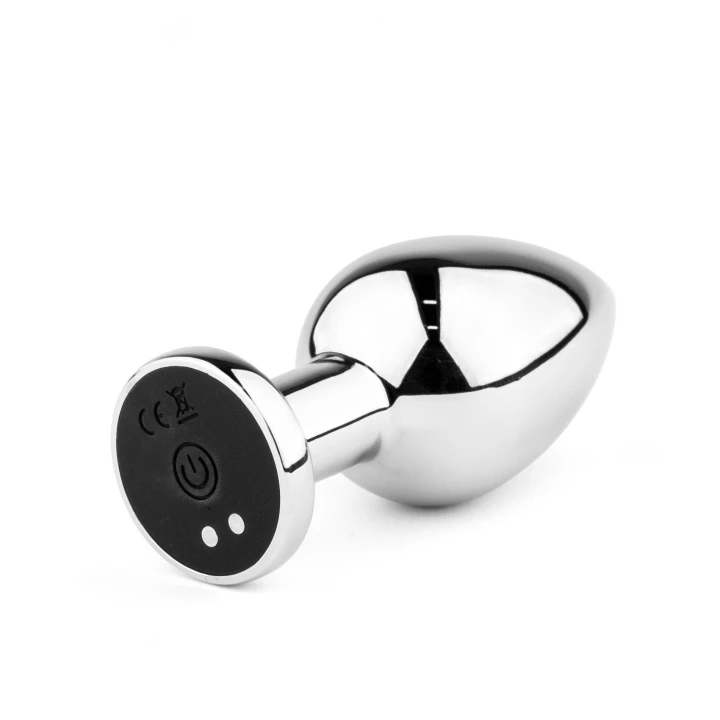 Wibrator analny (butt plug) Metal Series – pilot, 10 trybów, ładowanie magnetyczne