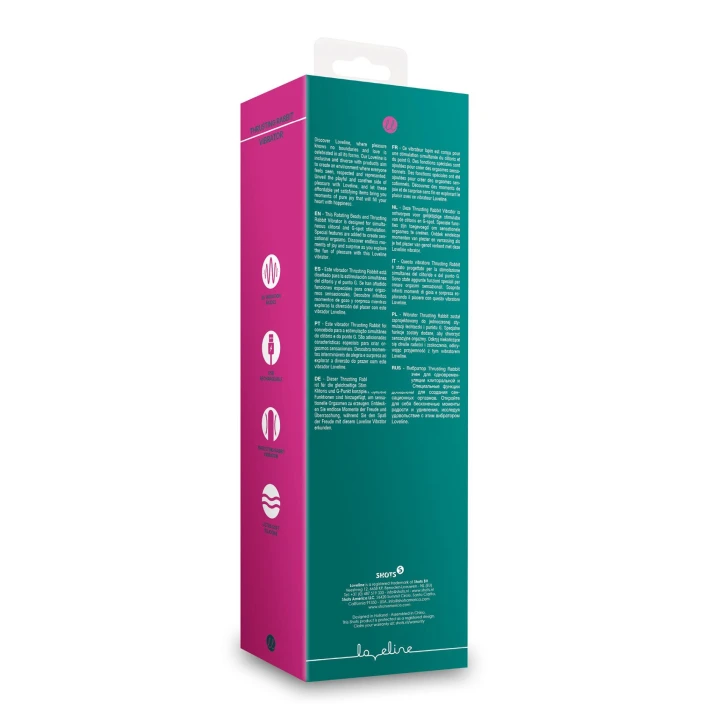 Wibrator do łechtaczki i punktu G Loveline z rotującymi kulkami i funkcją thrusting