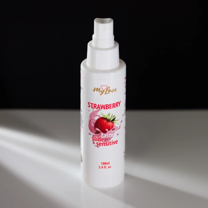Żel intymny MyLove Taste Slide Sensitive 100ml - Truskawka, gładki poślizg, wysoki komfort