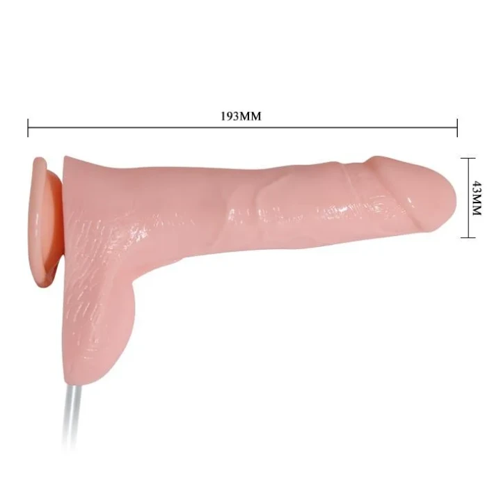 Dildo BAILE - Wibrujące, Zdalne Sterowanie, Przyssawka, 18 cm