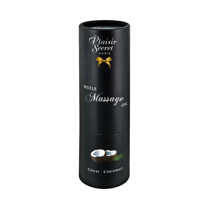 Olejek do masażu Plaisir Secret - Kokos, 59ml, nawilżający, eleganckie opakowanie