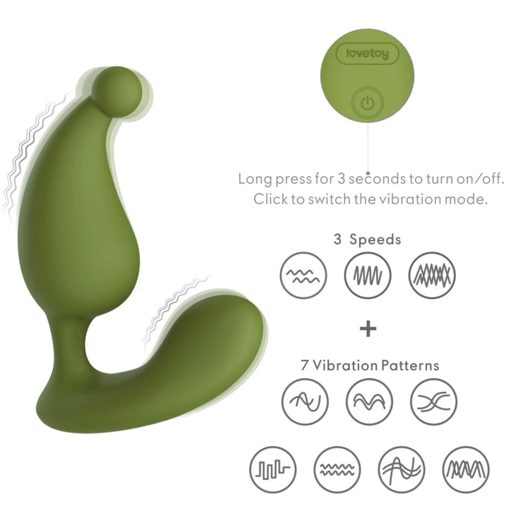 Masażer prostaty L'Allure Apex, ergonomiczny, 10 trybów wibracji, wodoodporny