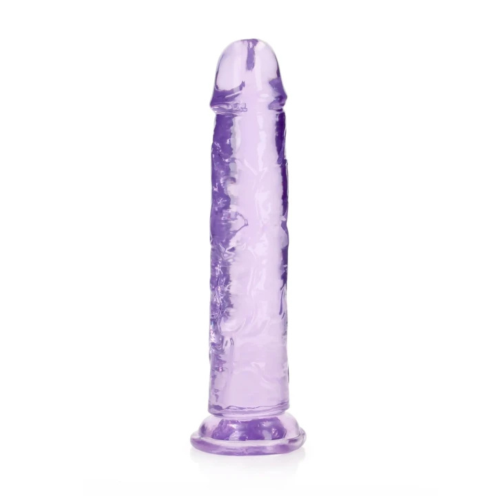 Dildo REALROCK CRYSTAL CLEAR - 9.1'' penet., przyssawka, wodoodporny, bez ftalanów