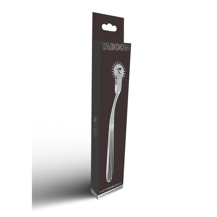 Kółko Wartenberga TABOOM, metal bezniklowy, długość 18.5 cm, do zabaw BDSM