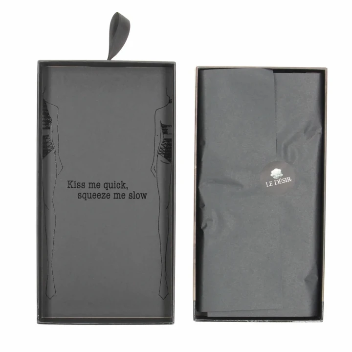 Dwuczęściowy komplet erotyczny LE DESIRE - Turtleneck, Crop Top, Pantie, XL-XXXL