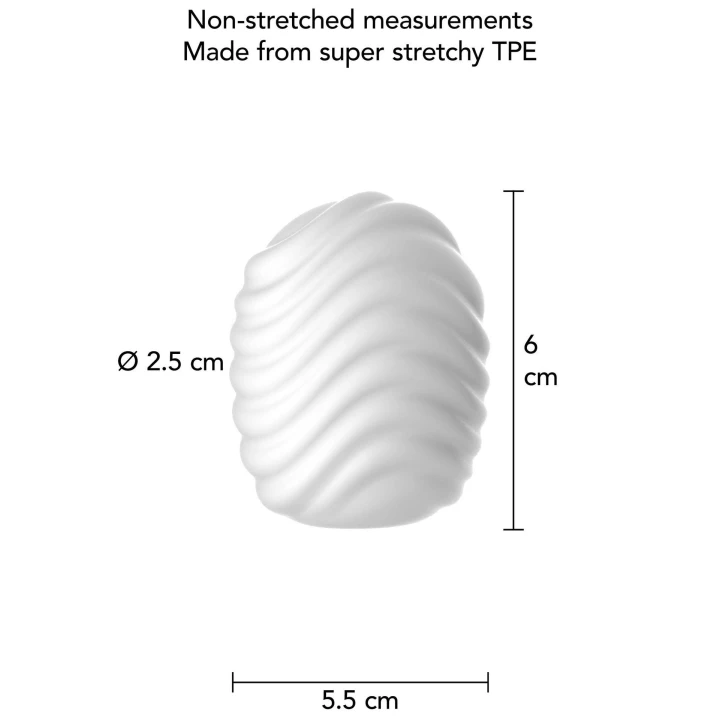 Masturbator mini TOYJOY HERO, elastyczny TPE, ergonomiczny kształt, faliste wypustki