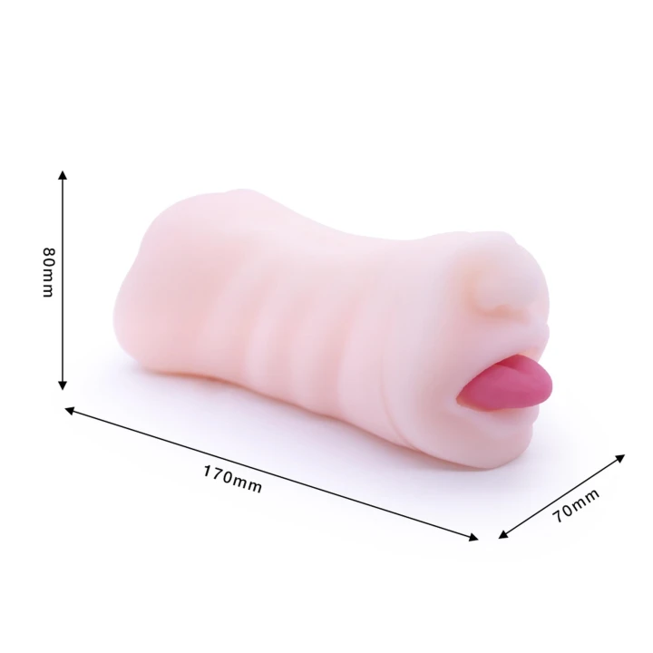 Masturbator - Double Head, Wodoodporny, Medyczny Materiał, Intensywna Tekstura