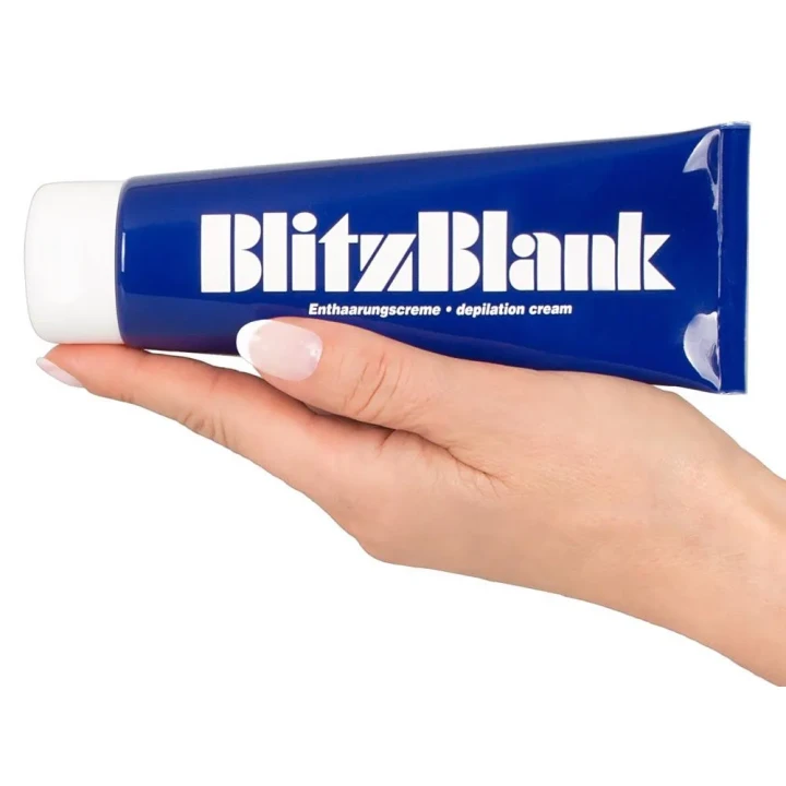 Krem do depilacji BlitzBlank 125ml - Delikatna formuła, Gładka skóra, Łatwe usuwanie włosków