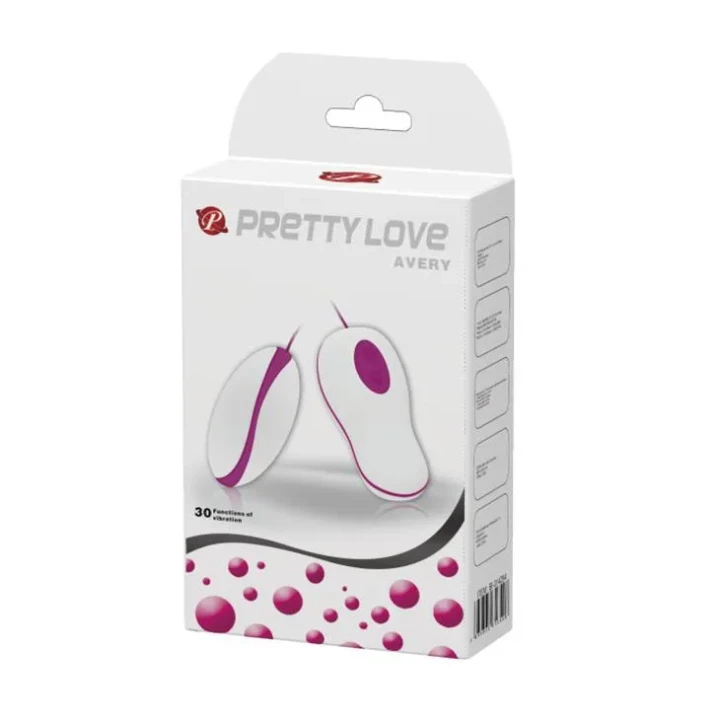 Stymulator wibracyjny, Pretty Love Avery, 30 funkcji, wodoodporny, 3,5 cm