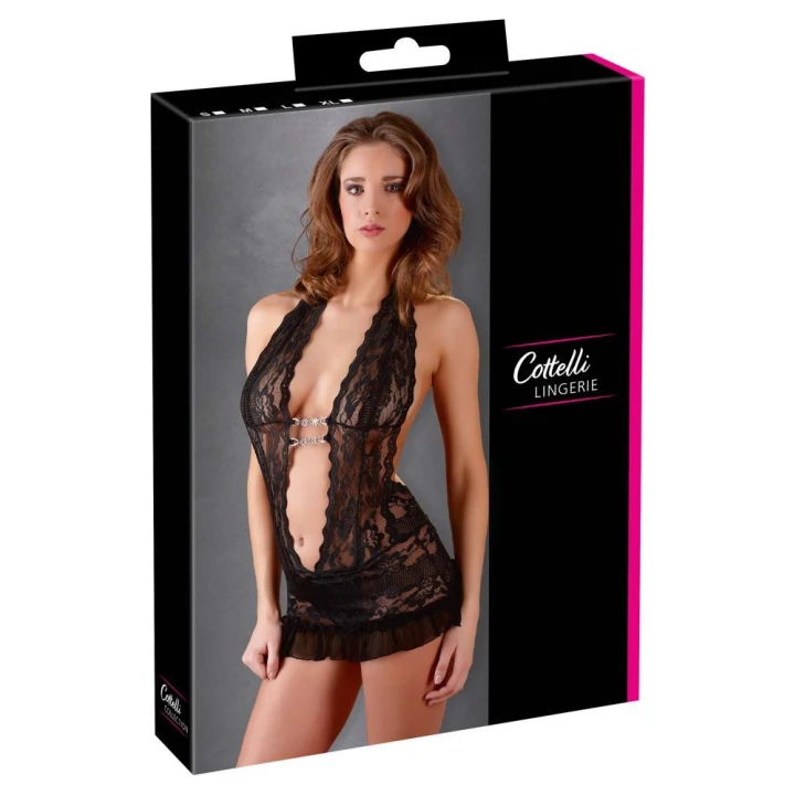 Sukienka koronkowa COTTELLI LINGERIE, Halterneck, Elegancka, Zmysłowa, Unikalna