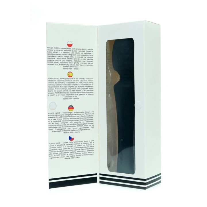 Masażer do ciała - Wodoodporny, Ergonomiczny, Silny z 8 programami - Czarny