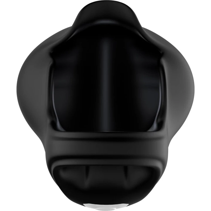 Pierścień na penisa Ranger Black, 9 trybów wibracji, wodoodporny, silikonowy