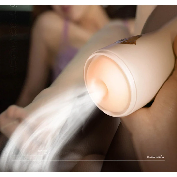 Masturbator męski Close Friend, Silikonowy, 8 trybów wibracji, Interaktywny dźwięk