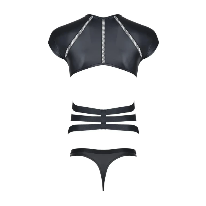 Zestaw fetish REGNES FETISH PLANET: RFP wetlook, t-shirt z gumkami, stringi XXL