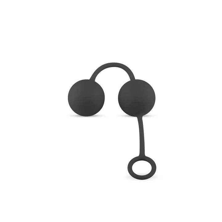 Kulki na miłość - Kulki stymulujące, Silikonowe, Wodoodporne, Czarny