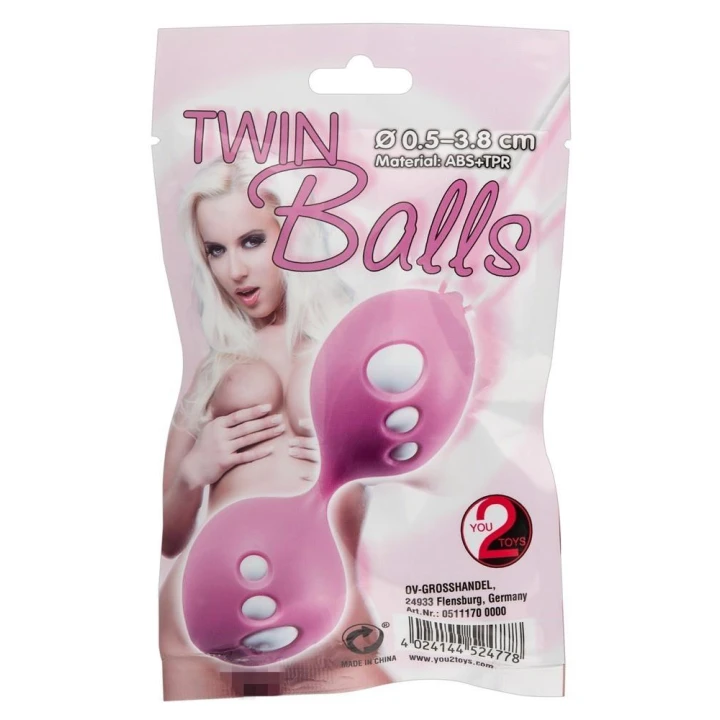 Kule miłosne - Twin Balls, TPR, długość 11 cm, średnica 3,8 cm, wibracje