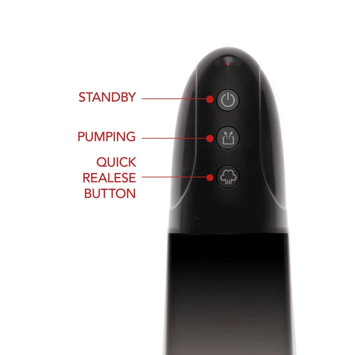 Pompa do penisa FUSION X - automatyczna, przezroczysta, z tkaniny TPE, 30,5 cm