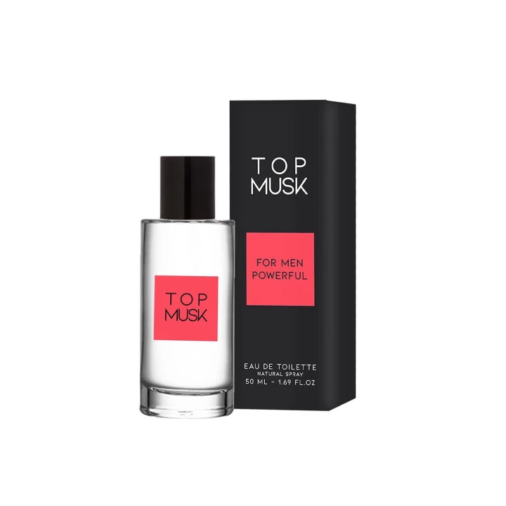 Woda kolońska z feromonami TOP MUSK 50 ML – naturalny ekstrakt z piżmem, pobudzająca.