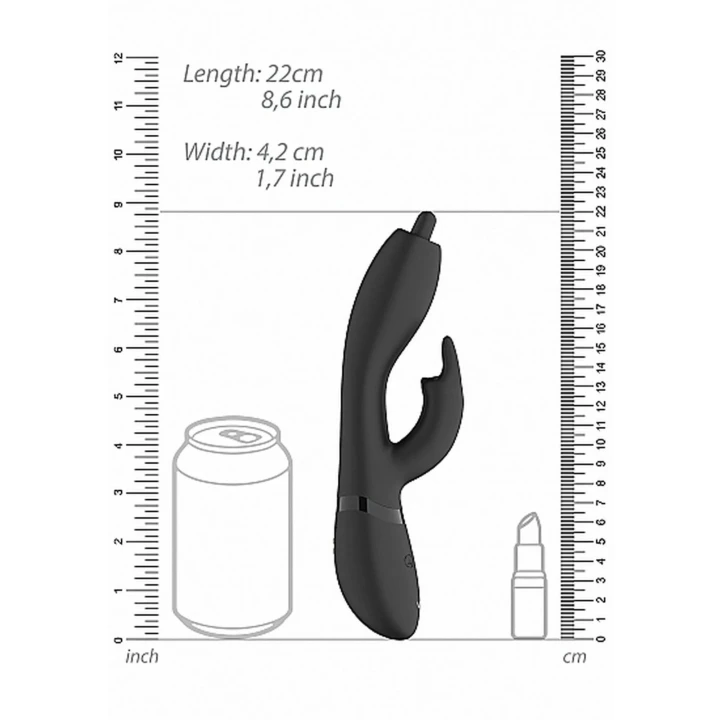 Wibrator łechtaczkowy Nilo - 3 silniki, 10 funkcji, wodoodporny 100% silikon