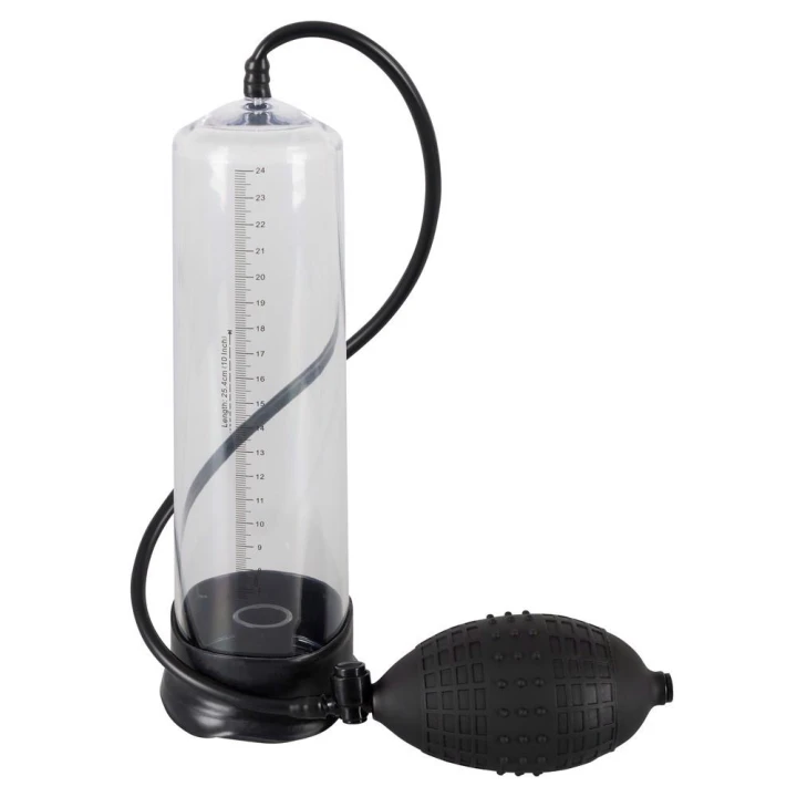 Pompka próżniowa do penisa MB Professionals z miarką 25 cm, silikonowy mankiet