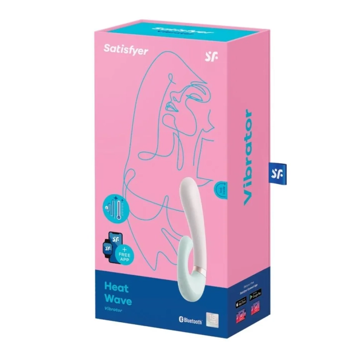 Wibrator - Satisfyer Heat Wave, 2 silniki, aplikacja, funkcja ogrzewania 40°C