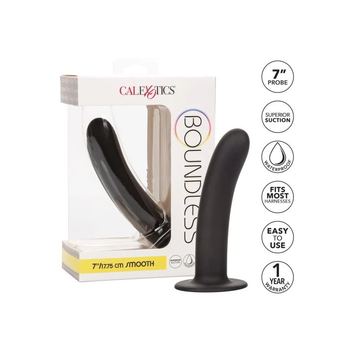 Dildo Boundless 17.8cm silikonowy, wodoodporny, o mocnej podstawie przyssawnej