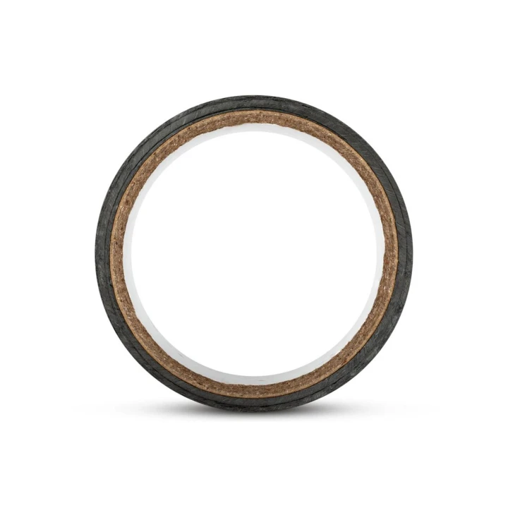 Taśma samoprzylepna Bondage - PVC, 20 m, czarna, delikatna dla ciała