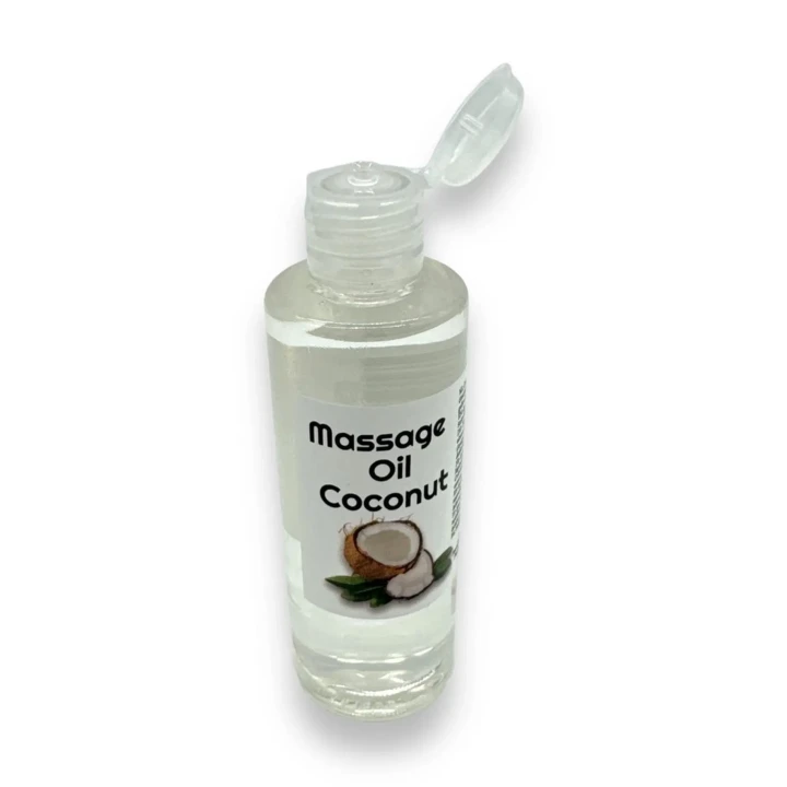 Olejek do masażu - Kinky Pleasure - Kokosowy - 100ml - Squeeze Bottle - Nawilżający