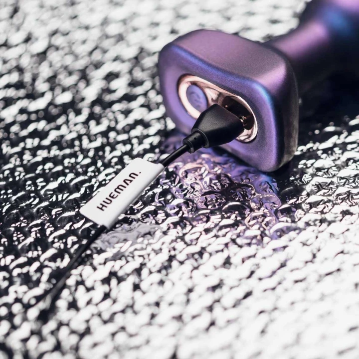 Zatyczka analna Hueman - wibracyjna, wodoodporna, silikonowa, 4 tryby pulsacji