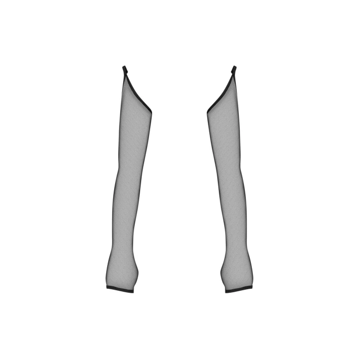 Rękawiczki Mitenki OBSESSIVE, transparentna siateczka, komfortowy materiał, seksowny design