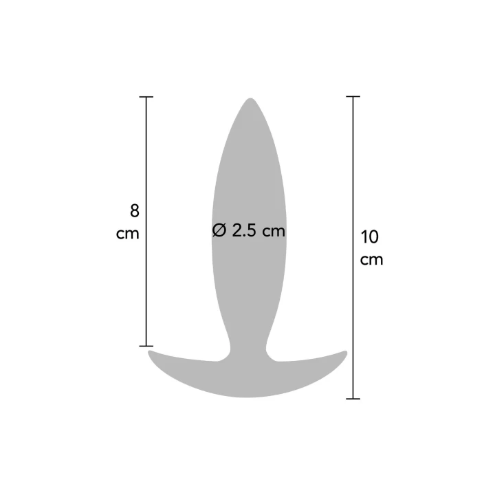 Wtyczka analna TOYJOY Classics, silikonowa, 10 cm, uniseks, poziom podstawowy