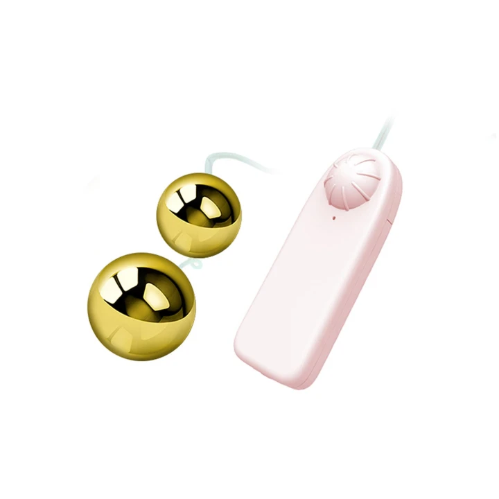 Kulki gejszy BAILE - Wibracyjne, ABS, Złote, Doskonałe do treningu mięśni Kegla