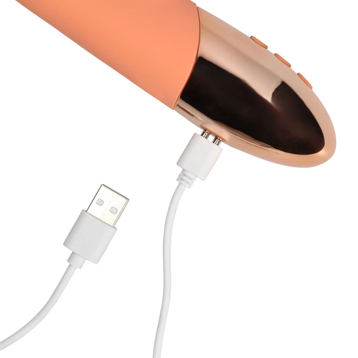 Wibrator królik Loveline z ultra miękkiego silikonu, wodoodporny, wibrujący