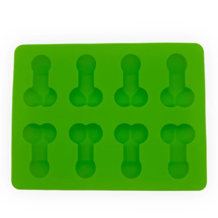 Form do lodu - Kinky Pleasure - 8-krotny kształt penisa, wymiary 18x14cm