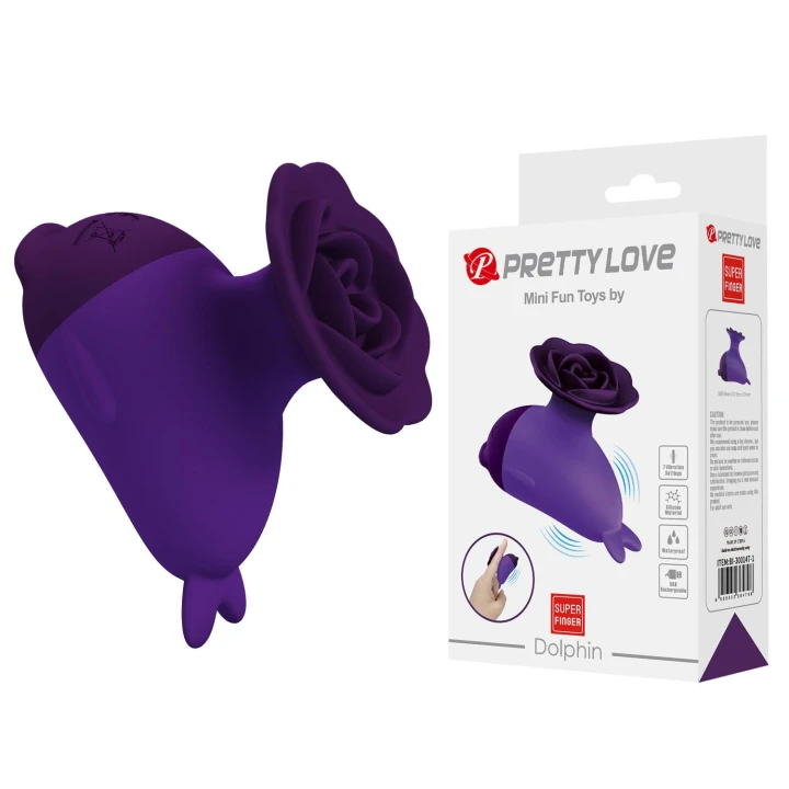 Wibrator mini – PRETTY LOVE Dolphin, wodoodporny, silikonowy, cichy