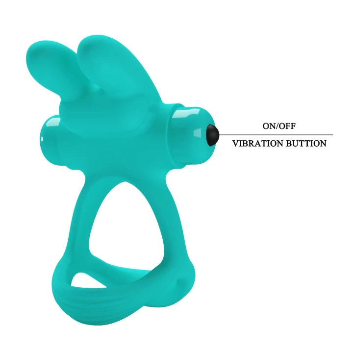 Stymulator prostaty Pretty Love - silikonowy, 10 funkcji wibracji, biodegradowalne opakowanie