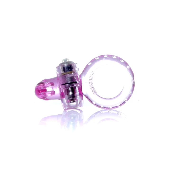 Pierścień wibrujący Rabbit, TPR/ABS, elastyczny, stymulujący łechtaczkę, 4 cm