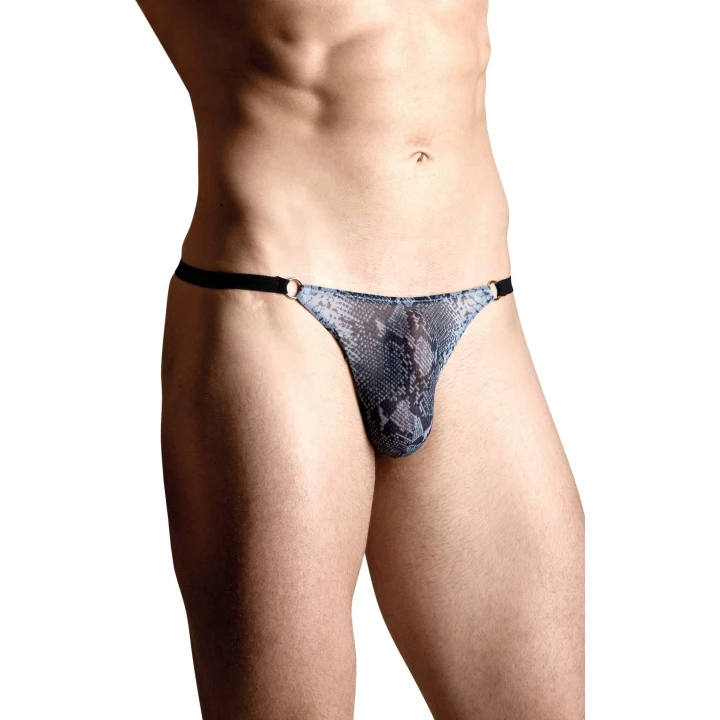 Stringi męskie SOFTLINE COLLECTION 4488 Snake, elastyczne, S/L, komfortowe i modne