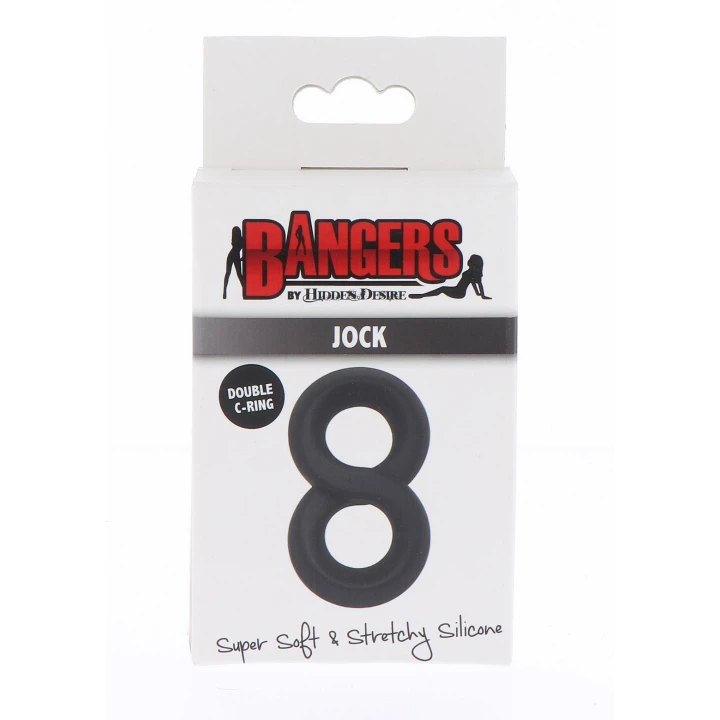 Pierścień Jock C-Ring z silikonu premium Hidden Desire, 7 cm, elastyczny