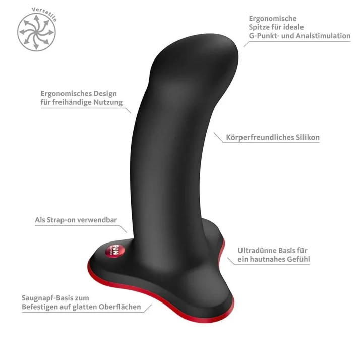 Dildo silikonowe Fun Factory Amor — medyczny silikon, 13,5 cm, średnica 3,5 cm